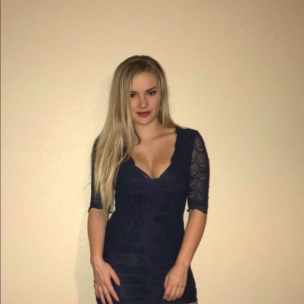 Navy Nightcap dress